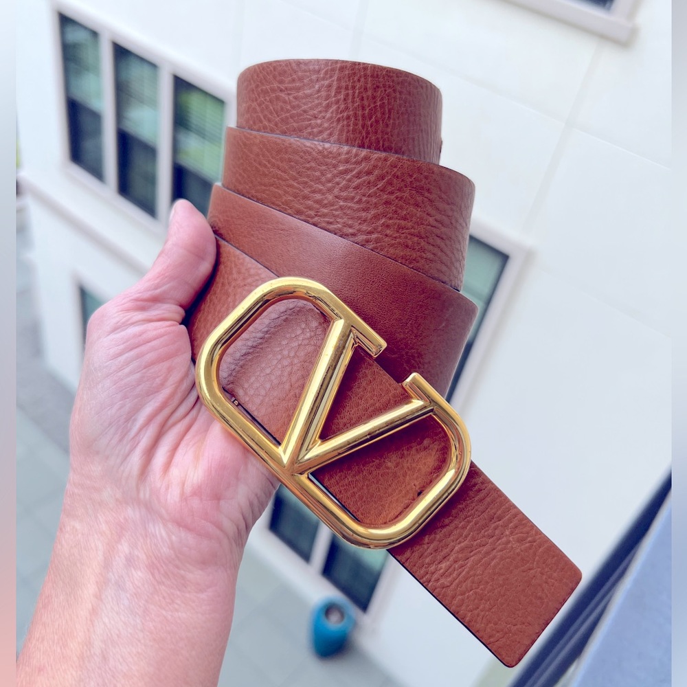 Valentino VLOGO Reversible, leather belt size 90mm
